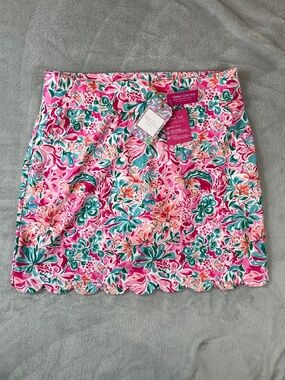 Vibrant Floral Stella Parker Skort sz M Tummy Control UPF 50 Golf Tennis NWT
